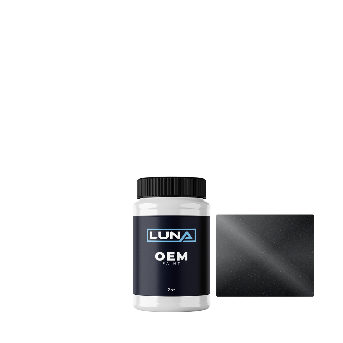 Audi | VW Carbon Steel Grey M. 1K | Luna OEM Basecoat - 2oz Touch Up Bottle w/ Brush