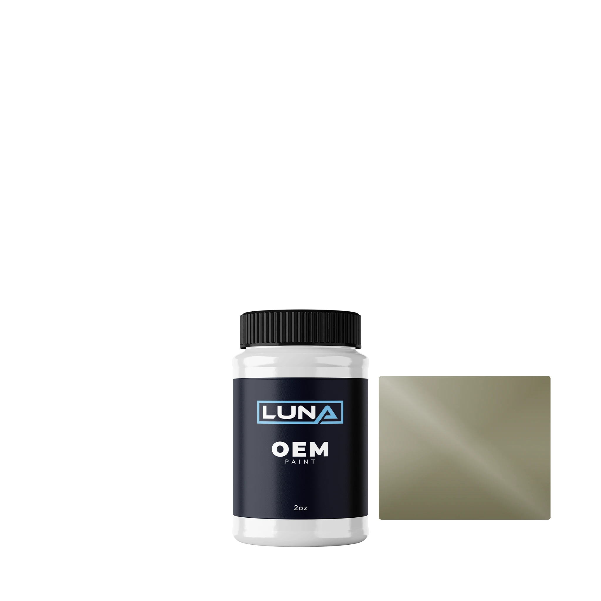 Audi | VW Olivgrau R702 | Luna OEM Basecoat - 2oz Touch Up Bottle w/ Brush