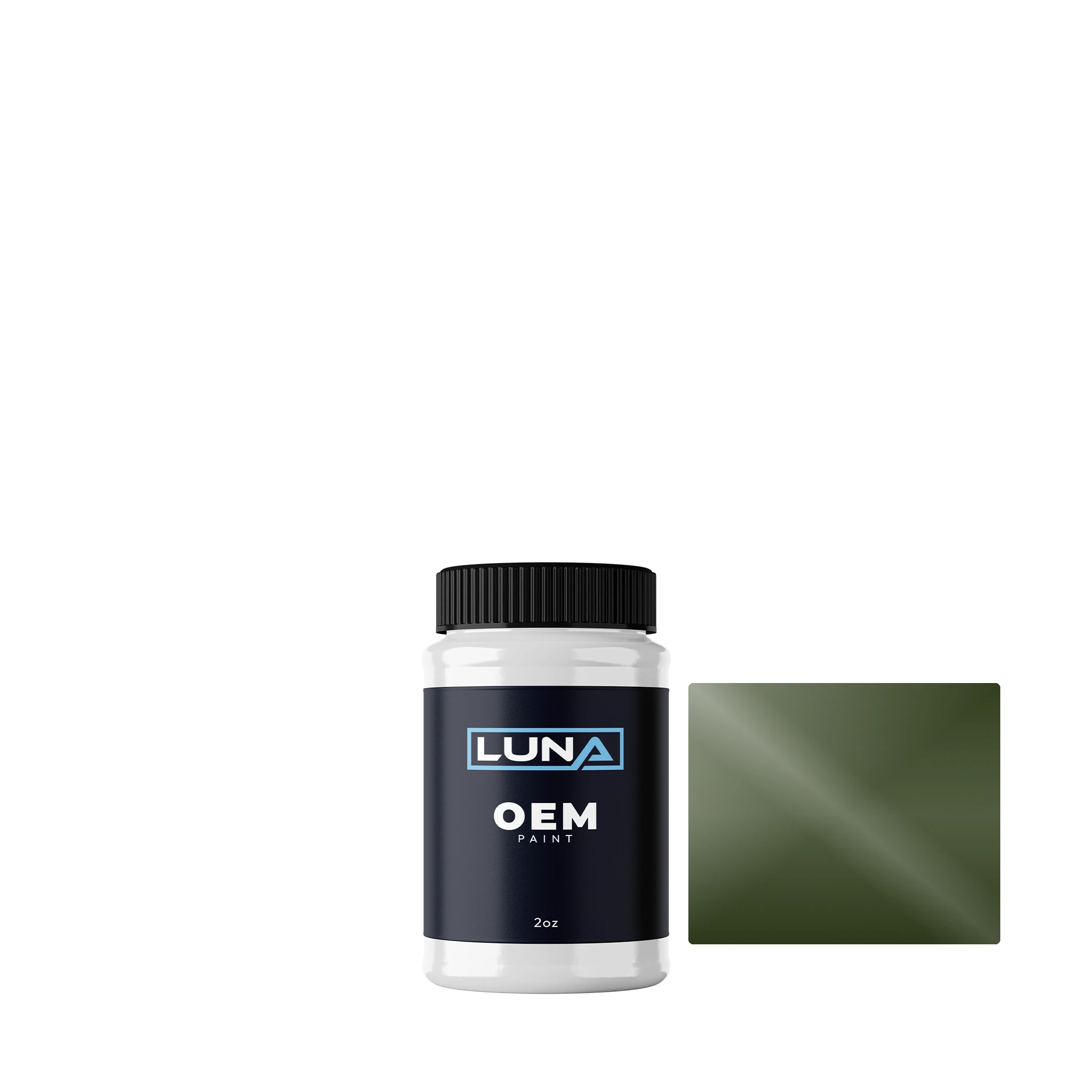 Ford Thames Green SVO15 | Luna OEM Basecoat - 2oz Touch Up Bottle w/ Brush