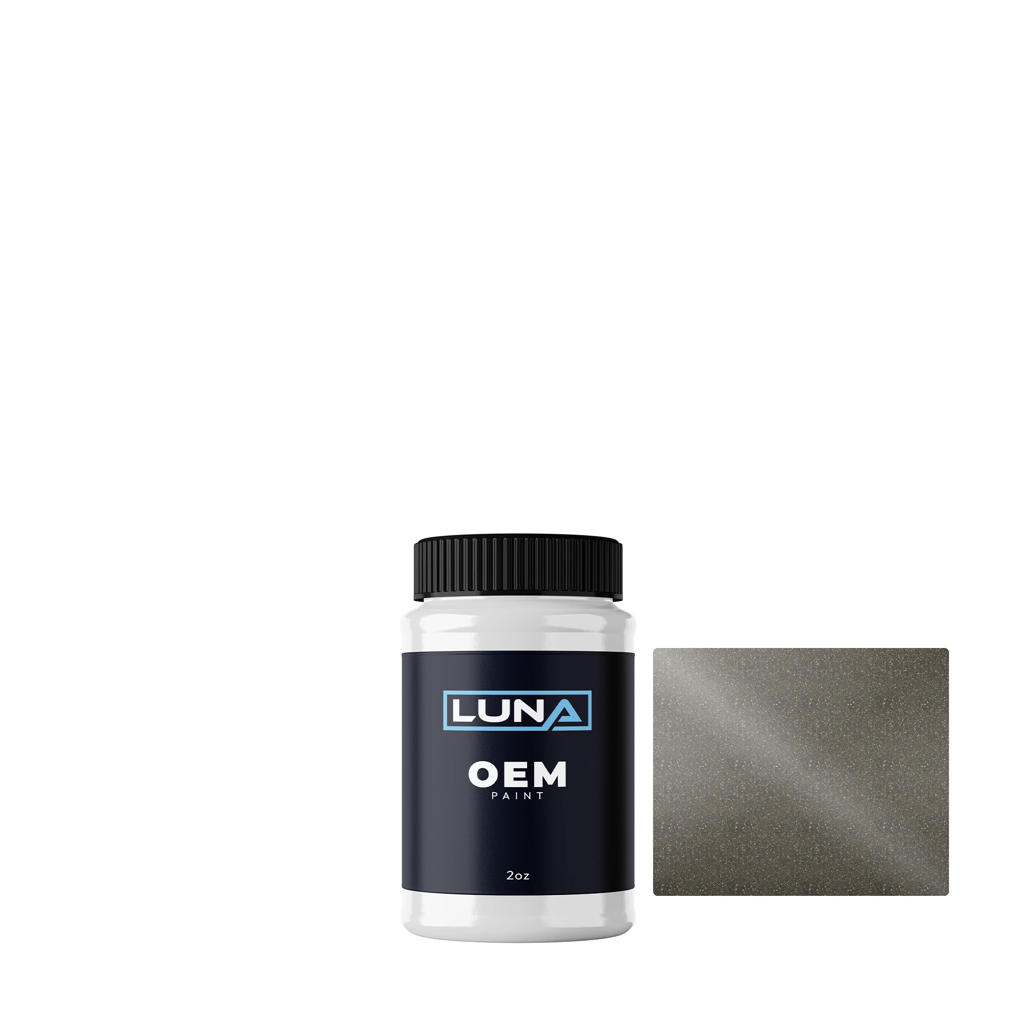 Fiat Grigio Alcea M. (opaco) VV612B | Luna OEM Basecoat - 2oz Touch Up Bottle w/ Brush