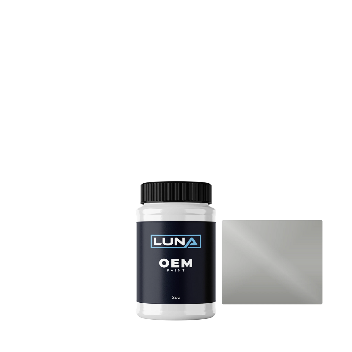 Opel Ermine Silver M. 13E | Luna OEM Basecoat - 2oz Touch Up Bottle w/ Brush