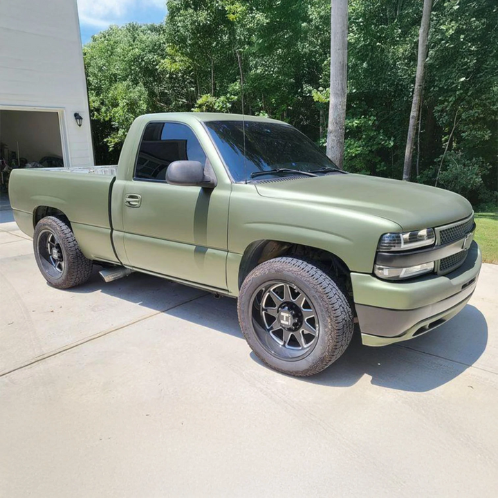 Army Green Peelable Car Kit on a customer car