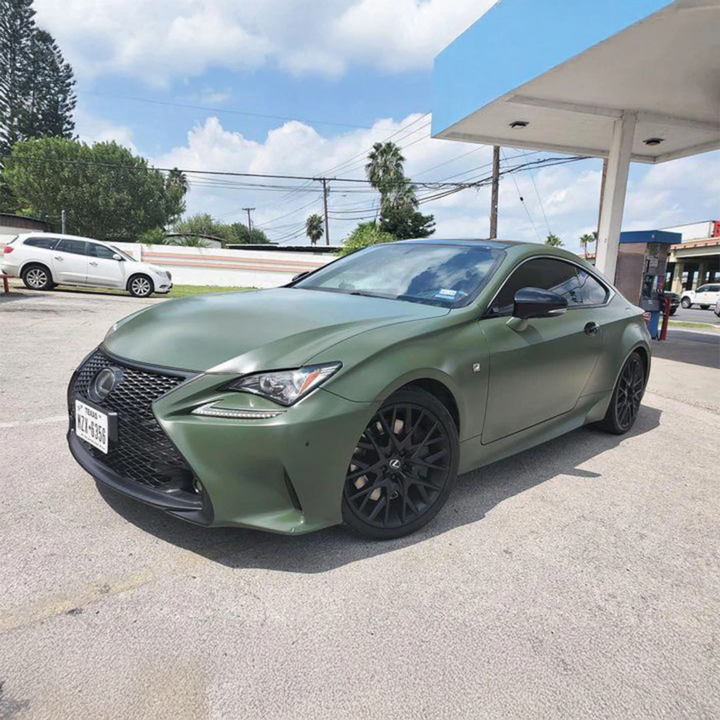 Army Green Peelable Car Kit on a customer car