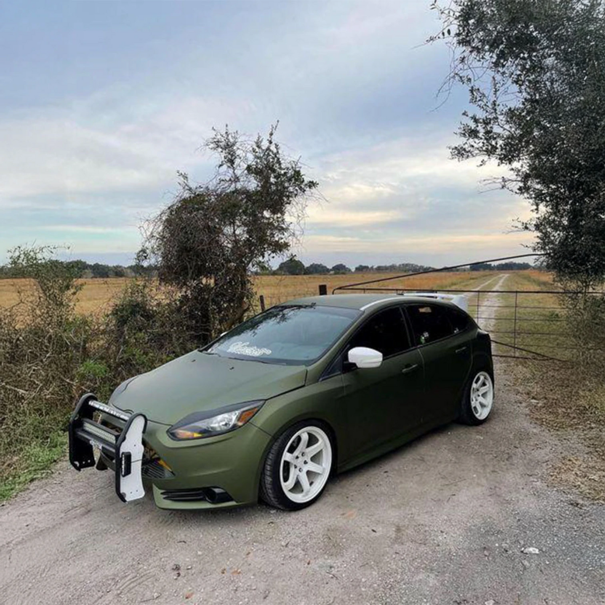 Army Green Plasti Dip on a customer car