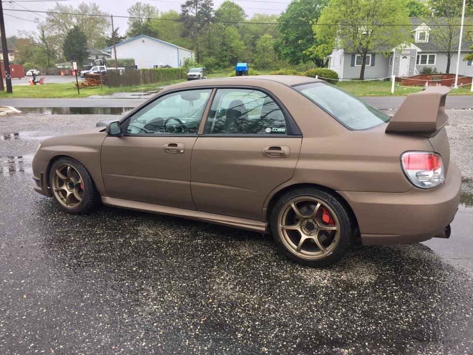Chocolate Ore Plasti Dip on a customer car