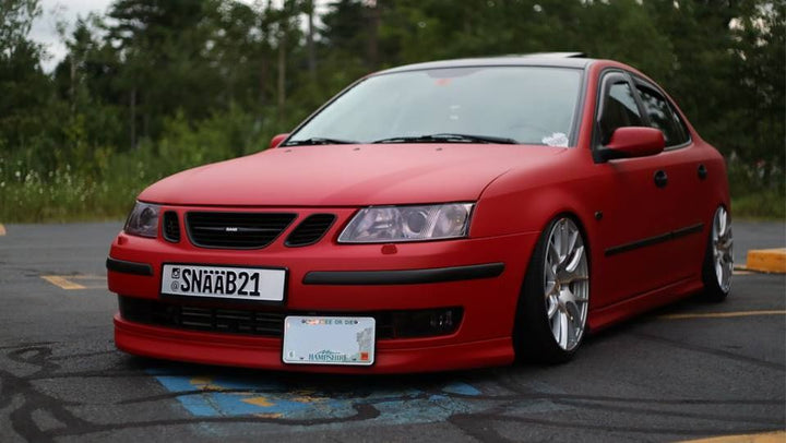 Red Peelable Car Kit on a customer car