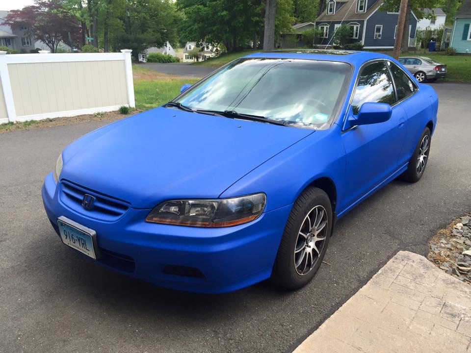 Flex Blue Plasti Dip on a customer car