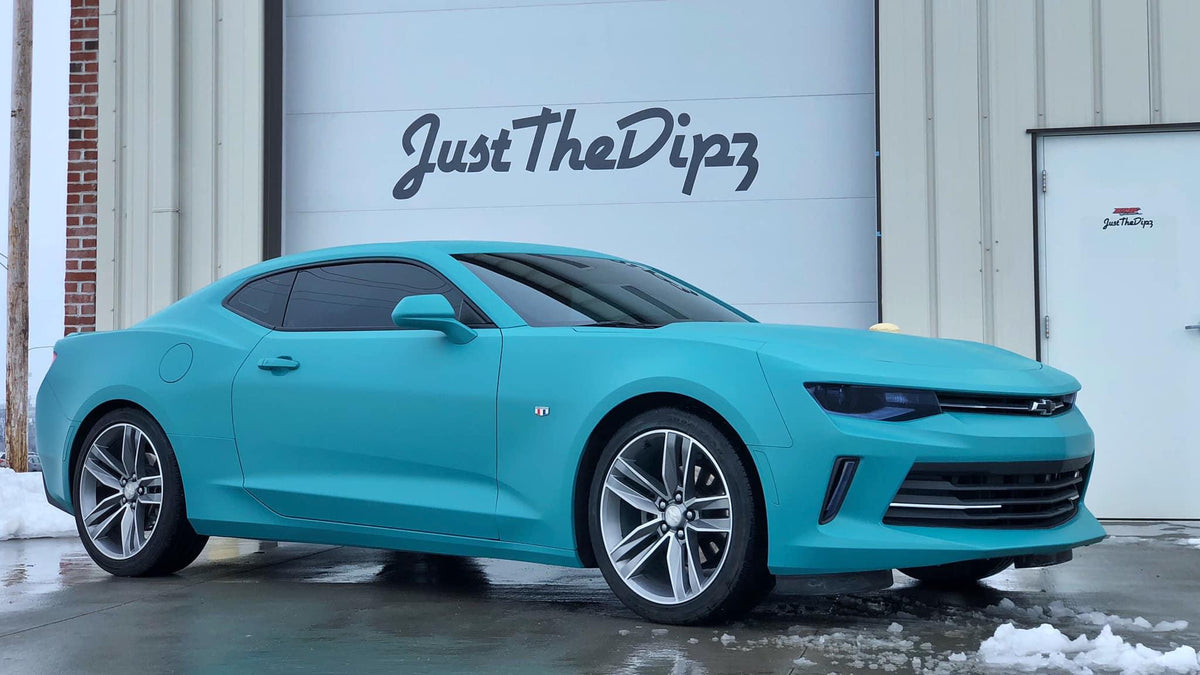 Intense Teal Plasti Dip on a customer car
