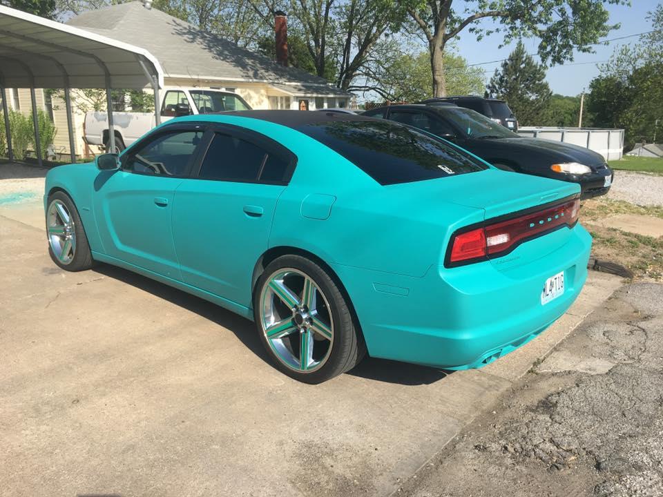 Intense Teal Plasti Dip on a customer car