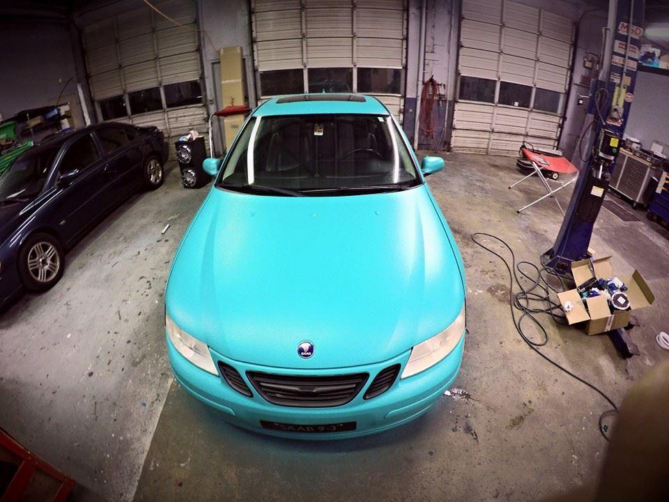 Intense Teal Plasti Dip on a customer car