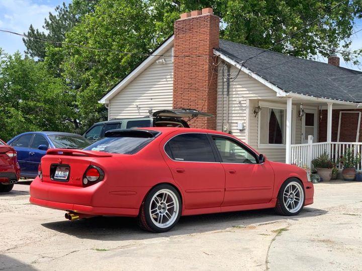 Red Plasti Dip on a customer car