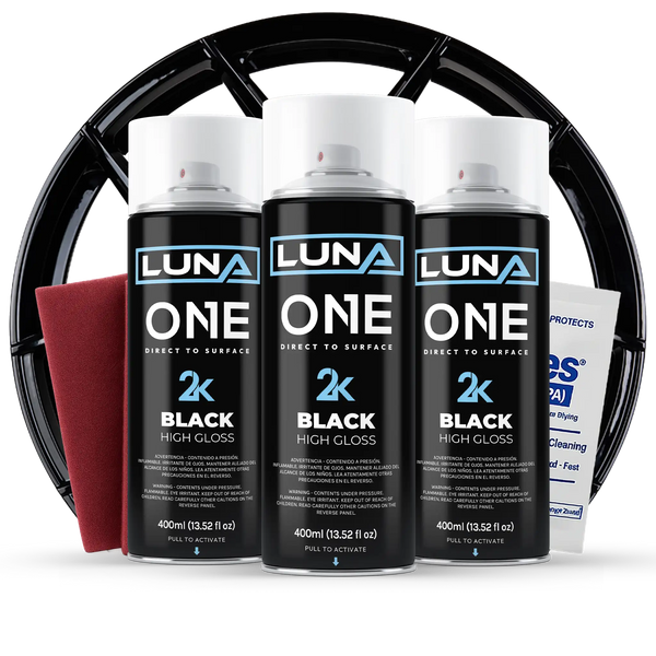 Luna One Gloss Black Wheel Kit
