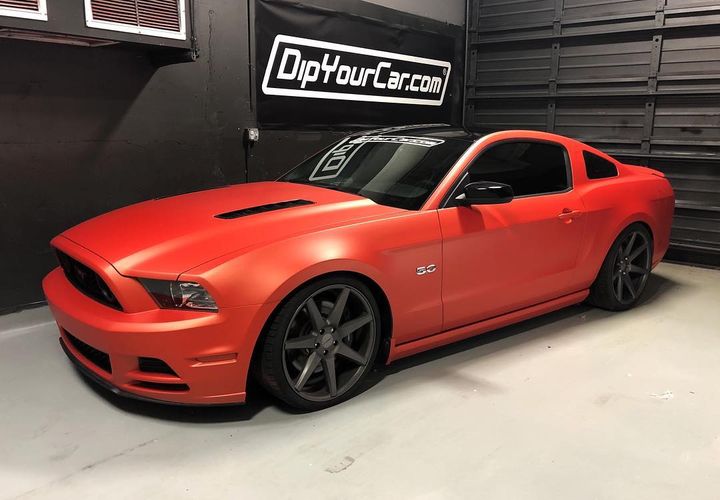 Magma Orange Peelable Car Kit on a customer car