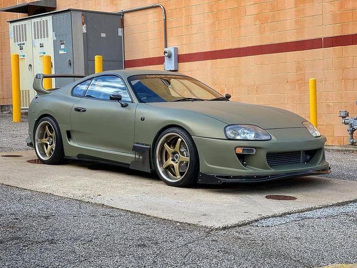 Tactical Green Plasti Dip on a customer car