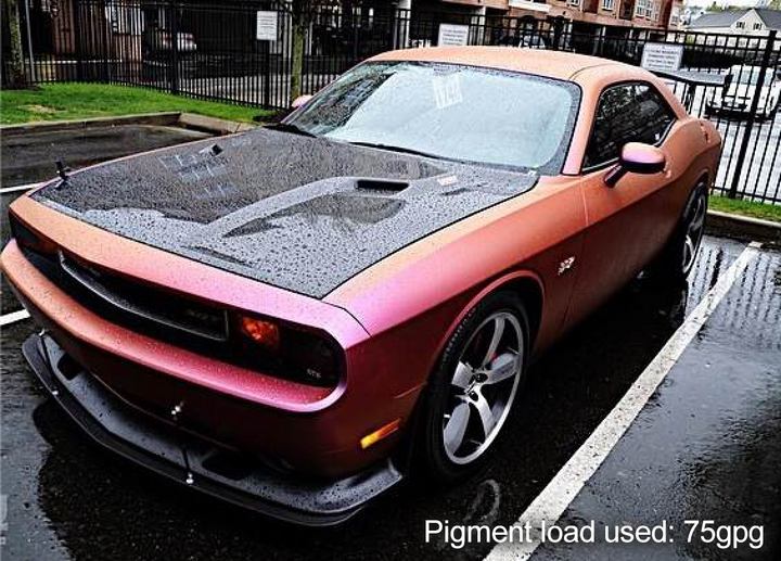 Anthias ColorShift Pearls on a customer car