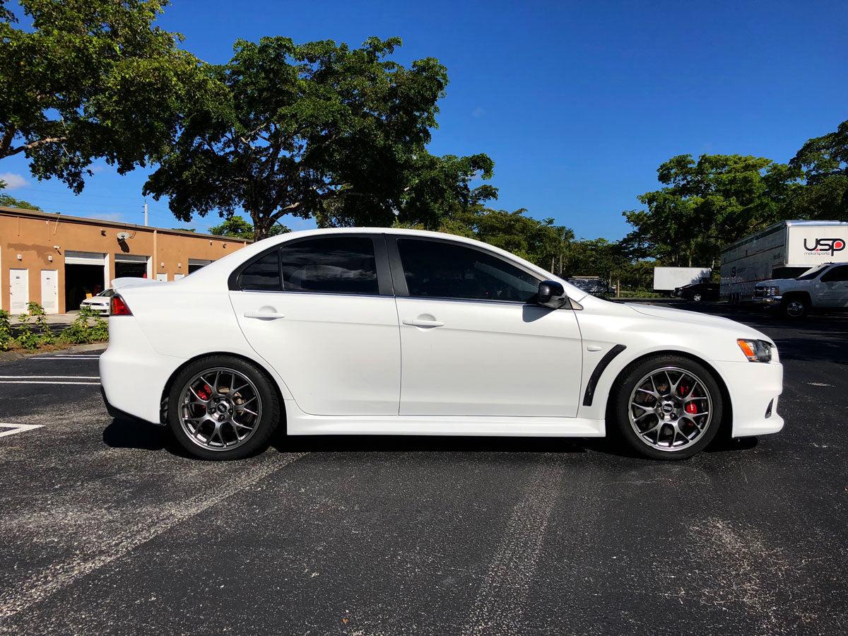 Snow White Plasti Dip on a customer car