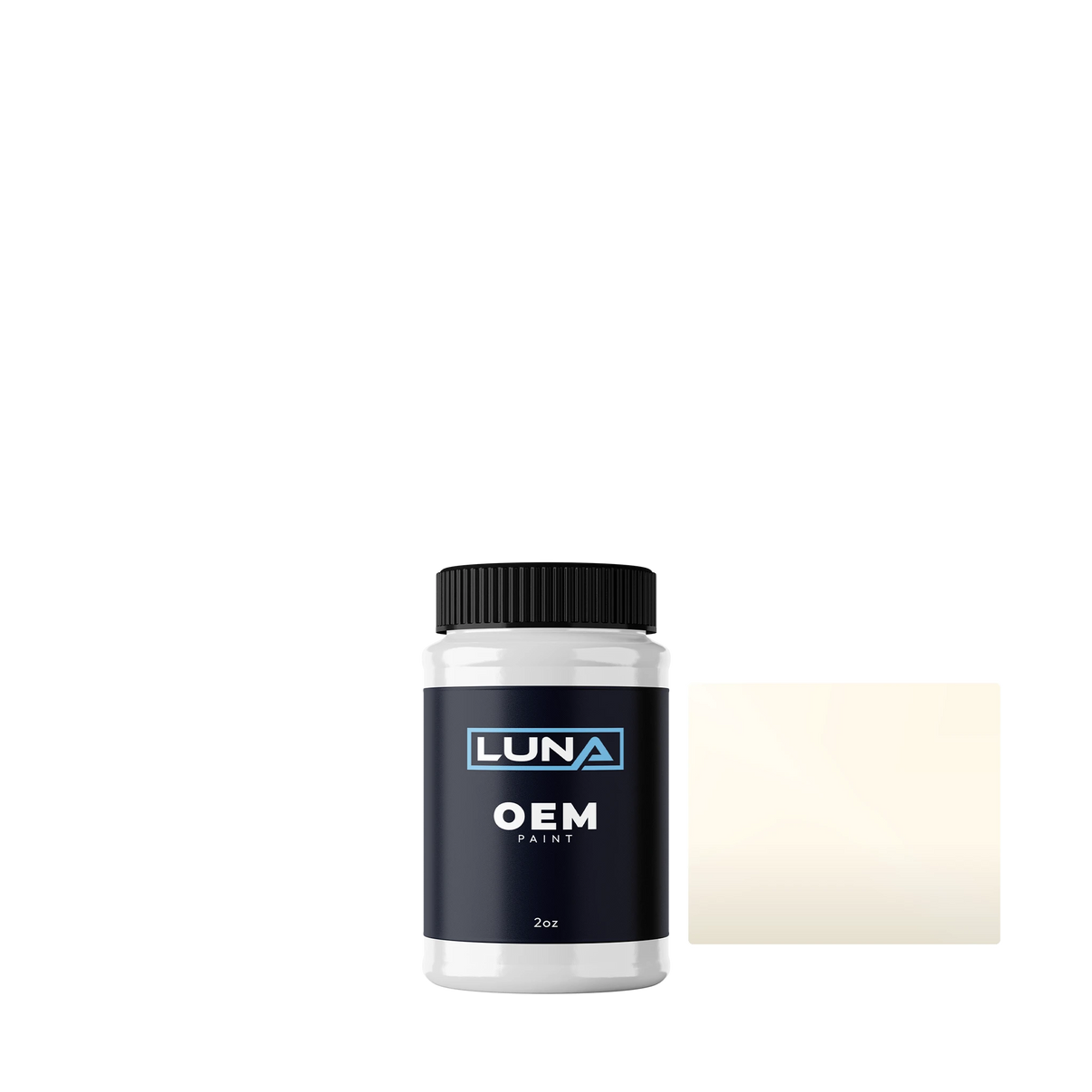 Tata Porcelain White TAT913 | Luna OEM Basecoat - 2oz Touch Up Bottle w/ Brush