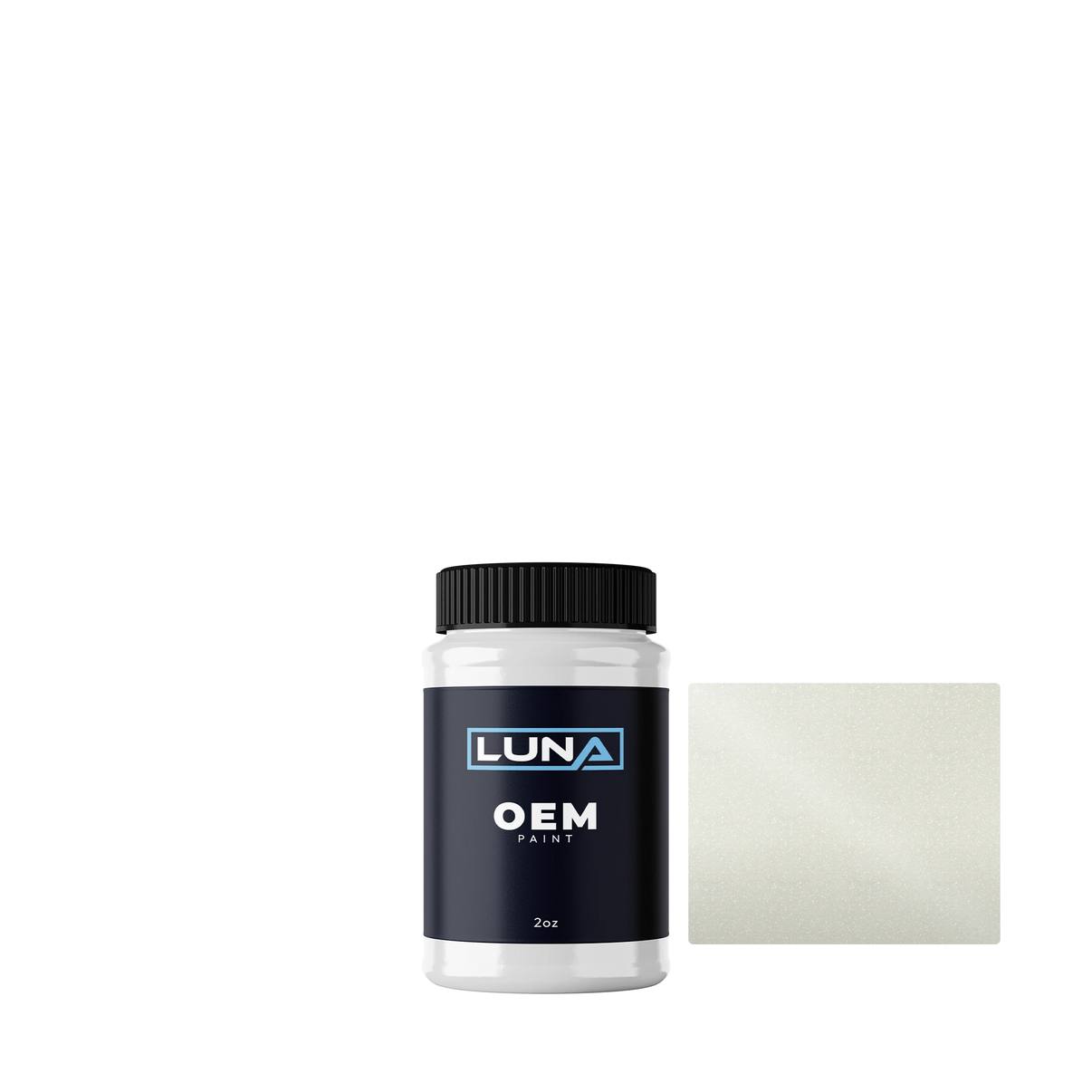 Nissan White P. 1 QAA | Luna OEM Basecoat - 2oz Touch Up Bottle w/ Brush