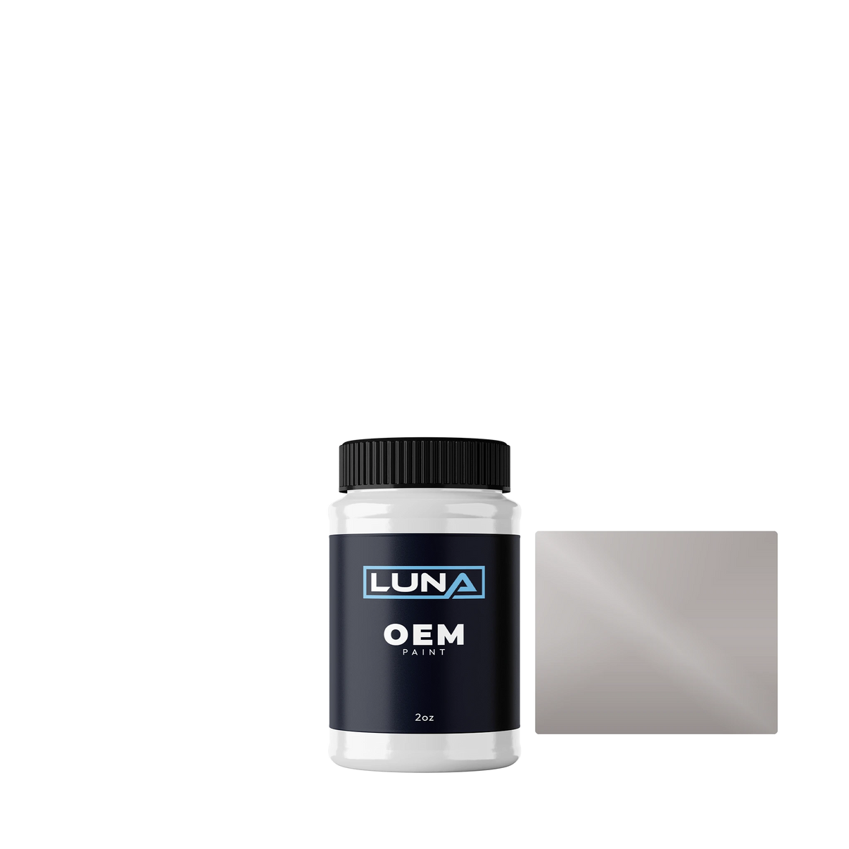 General Motors Prata Argenta M. 037 | Luna OEM Basecoat - 2oz Touch Up Bottle w/ Brush