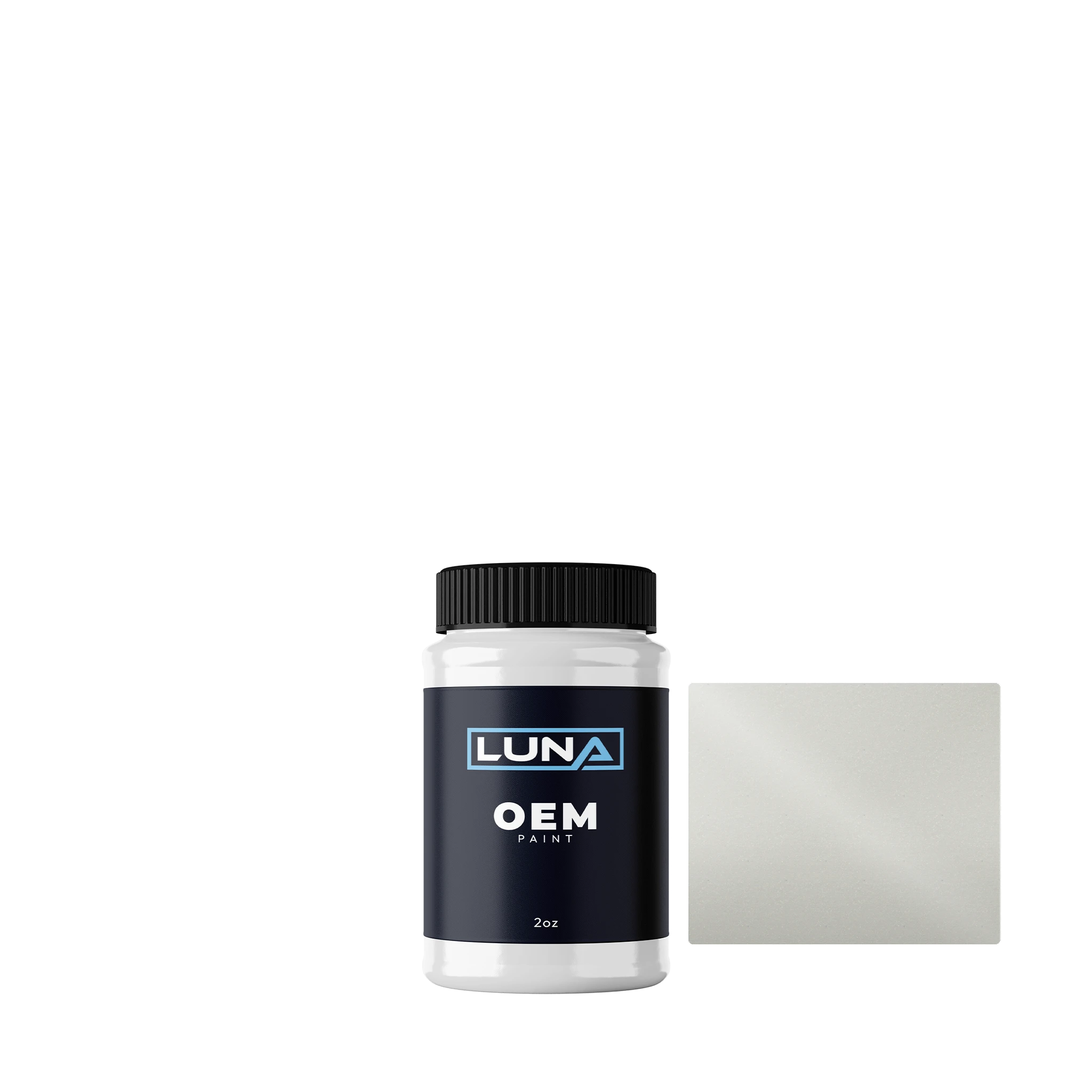 Toyota Mineral White P. Matte D12 | Luna OEM Basecoat - 2oz Touch Up Bottle w/ Brush