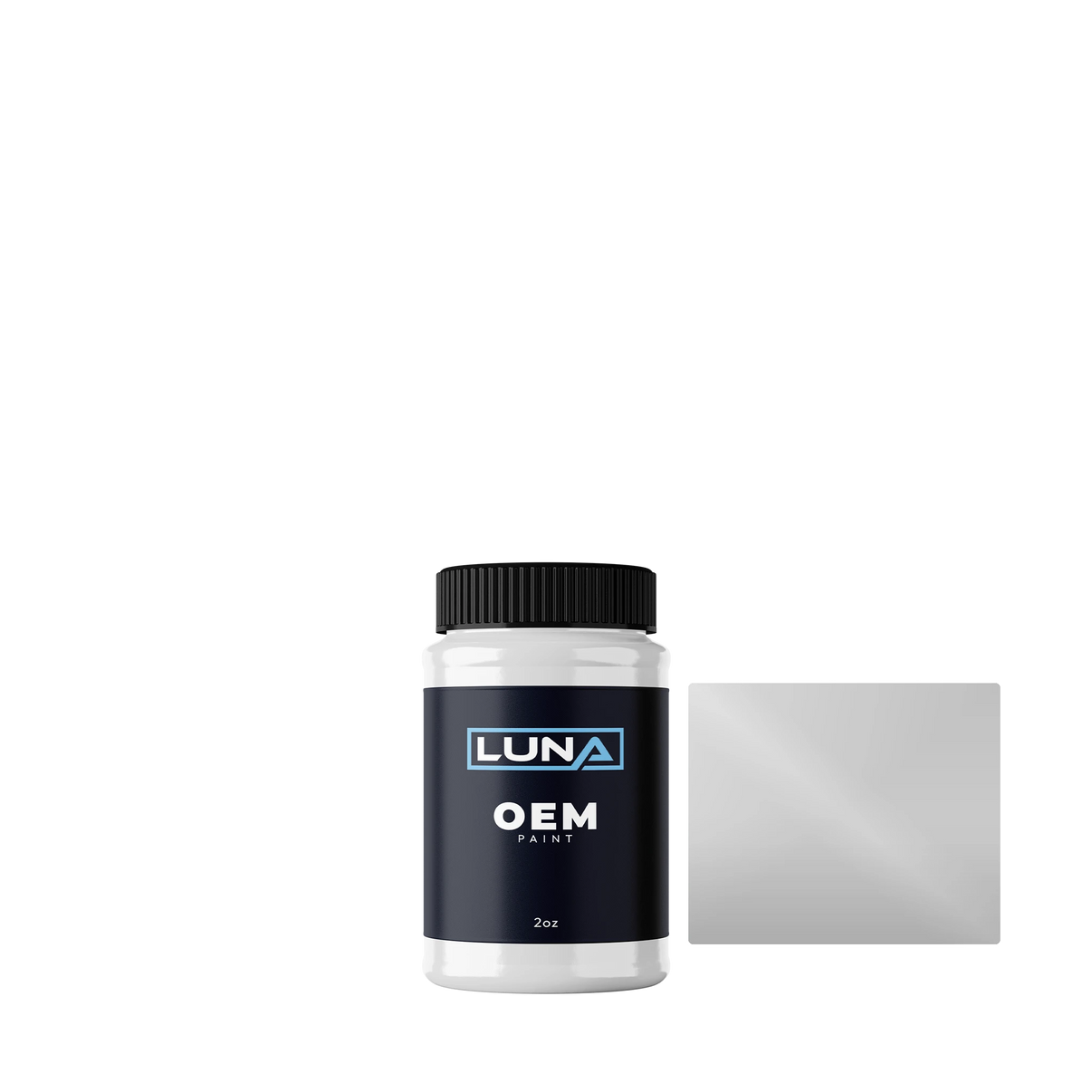 Honda | Acura Mat Beta Silver M. S1 NHC08M | Luna OEM Basecoat - 2oz Touch Up Bottle w/ Brush