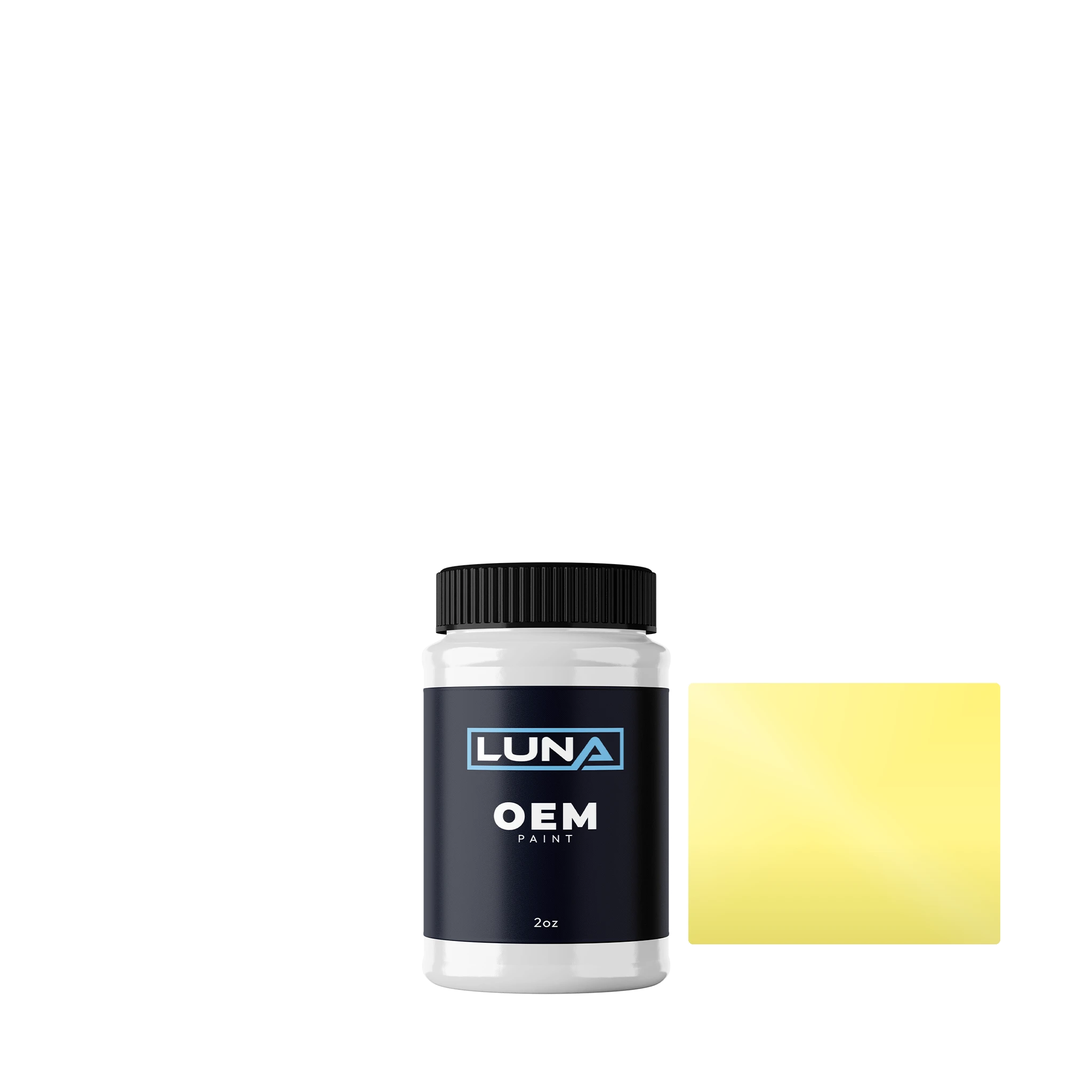 British Standard Yellow 10E50 | Luna OEM Basecoat - 2oz Touch Up Bottle w/ Brush