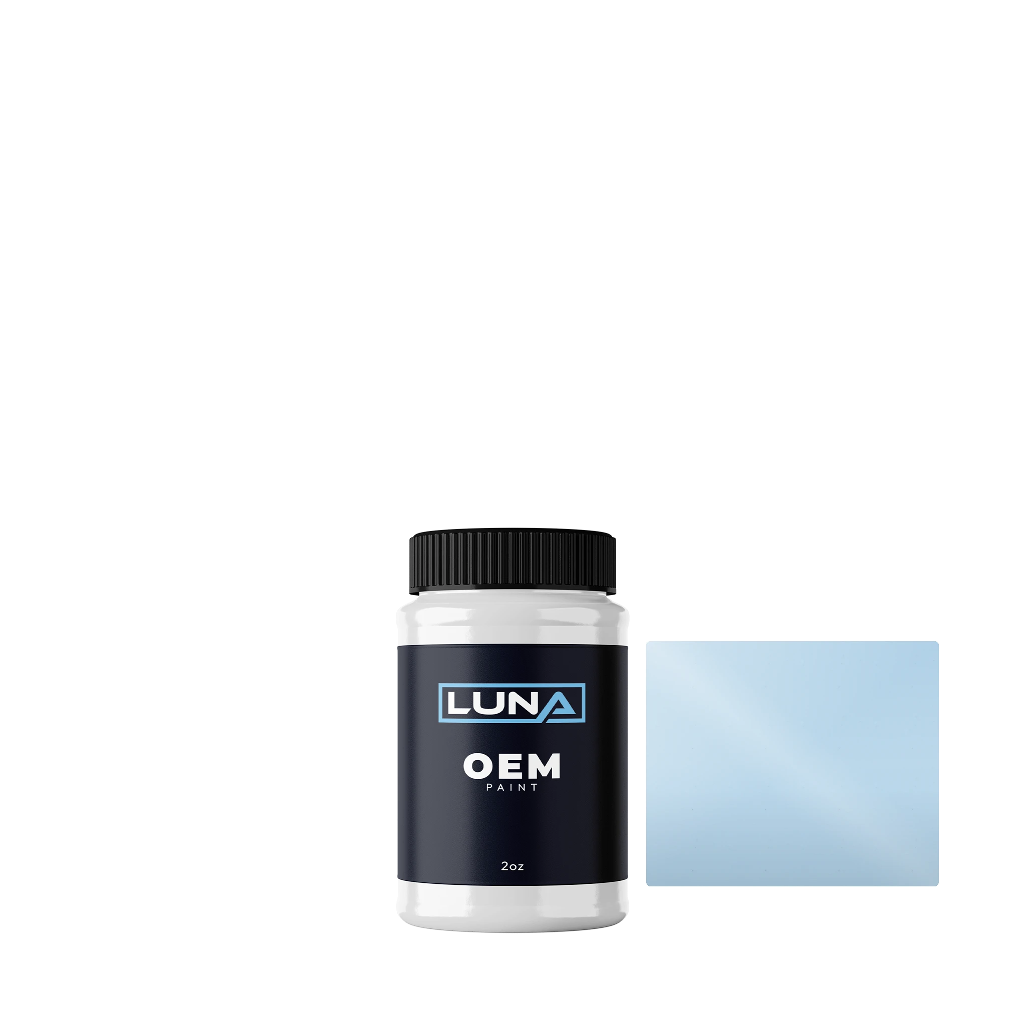 Tata Summer Blue TA072 | Luna OEM Basecoat - 2oz Touch Up Bottle w/ Brush
