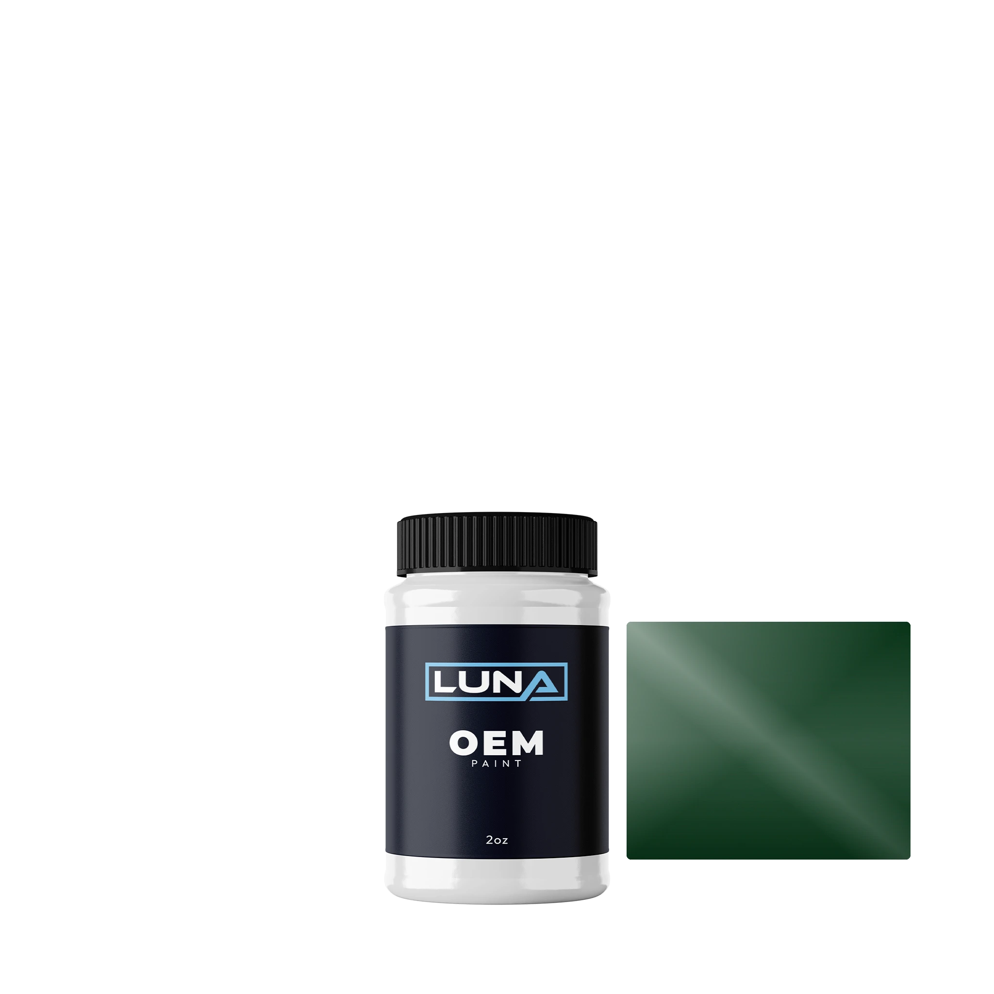 Volvo Alga Green 91445 | Luna OEM Basecoat - 2oz Touch Up Bottle w/ Brush