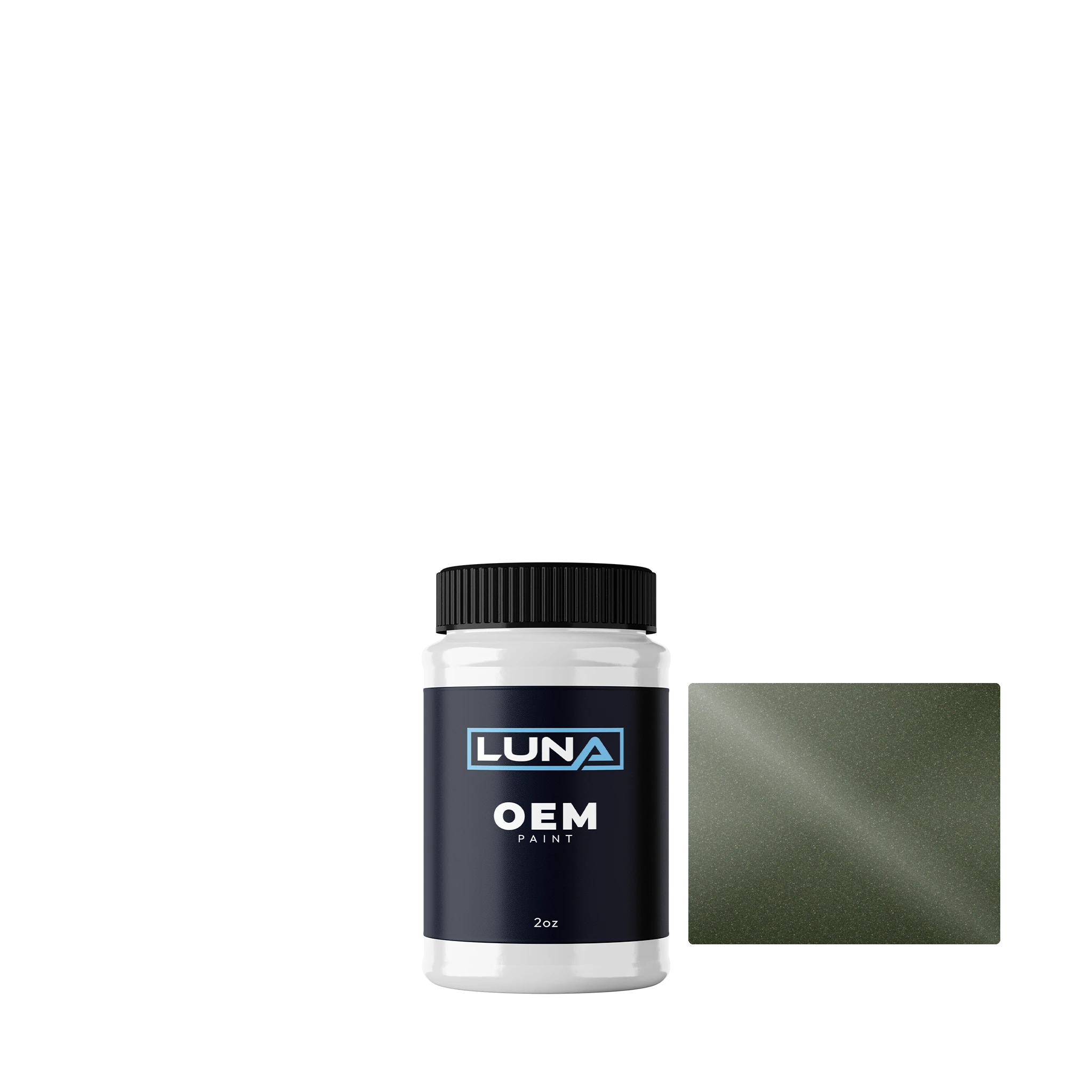 Subaru Dark Green M. 61 | Luna OEM Basecoat - 2oz Touch Up Bottle w/ Brush
