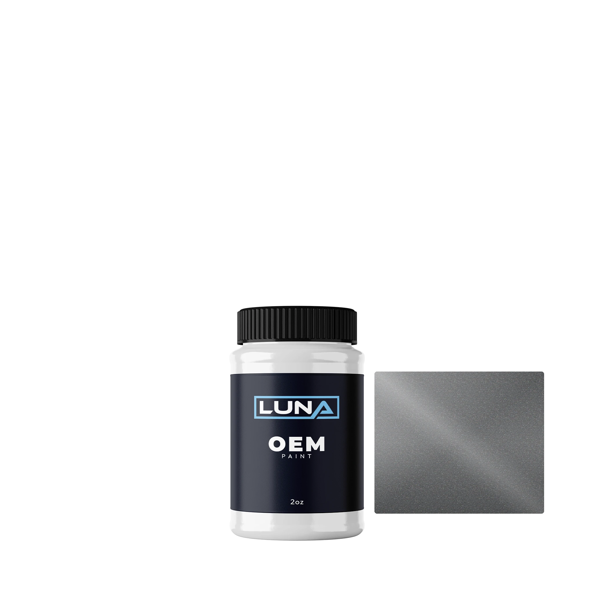 Fiat Clio Anthracite PROWS30 | Luna OEM Basecoat - 2oz Touch Up Bottle w/ Brush