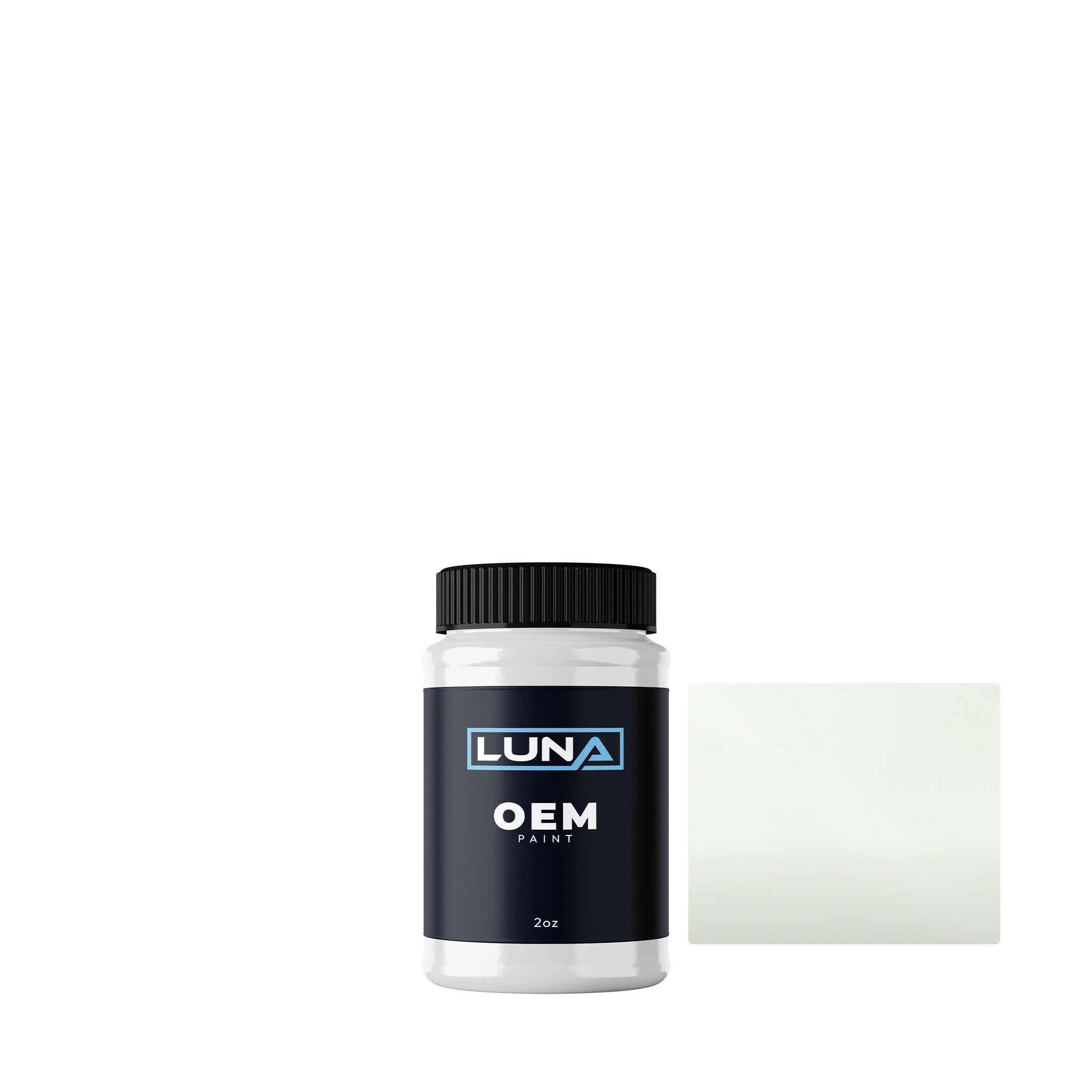 Nissan Super White 2 326 | Luna OEM Basecoat - 2oz Touch Up Bottle w/ Brush