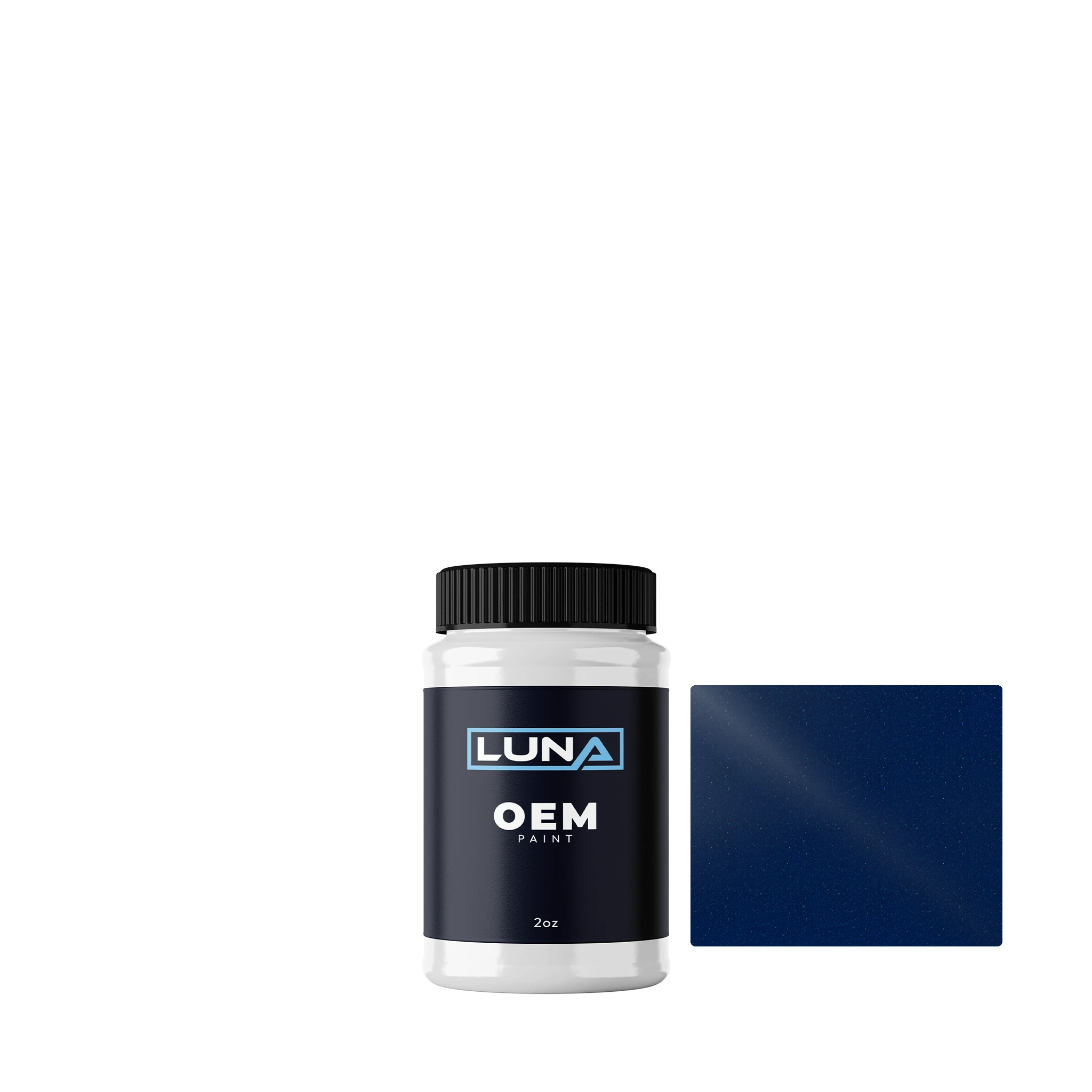 Alpine Bleu Mondial M. D43 | Luna OEM Basecoat - 2oz Touch Up Bottle w/ Brush