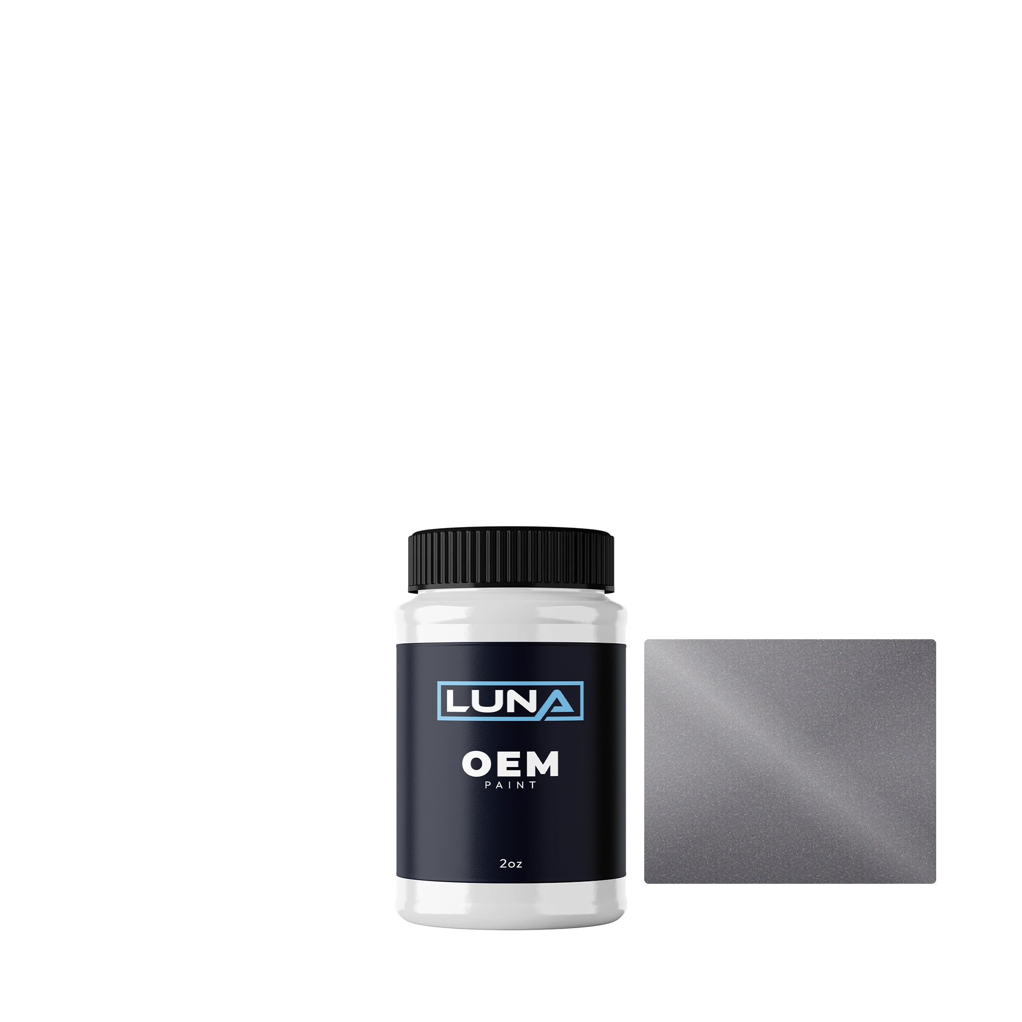 Ford Chinon Grey M. XSC2566 | Luna OEM Basecoat - 2oz Touch Up Bottle w/ Brush