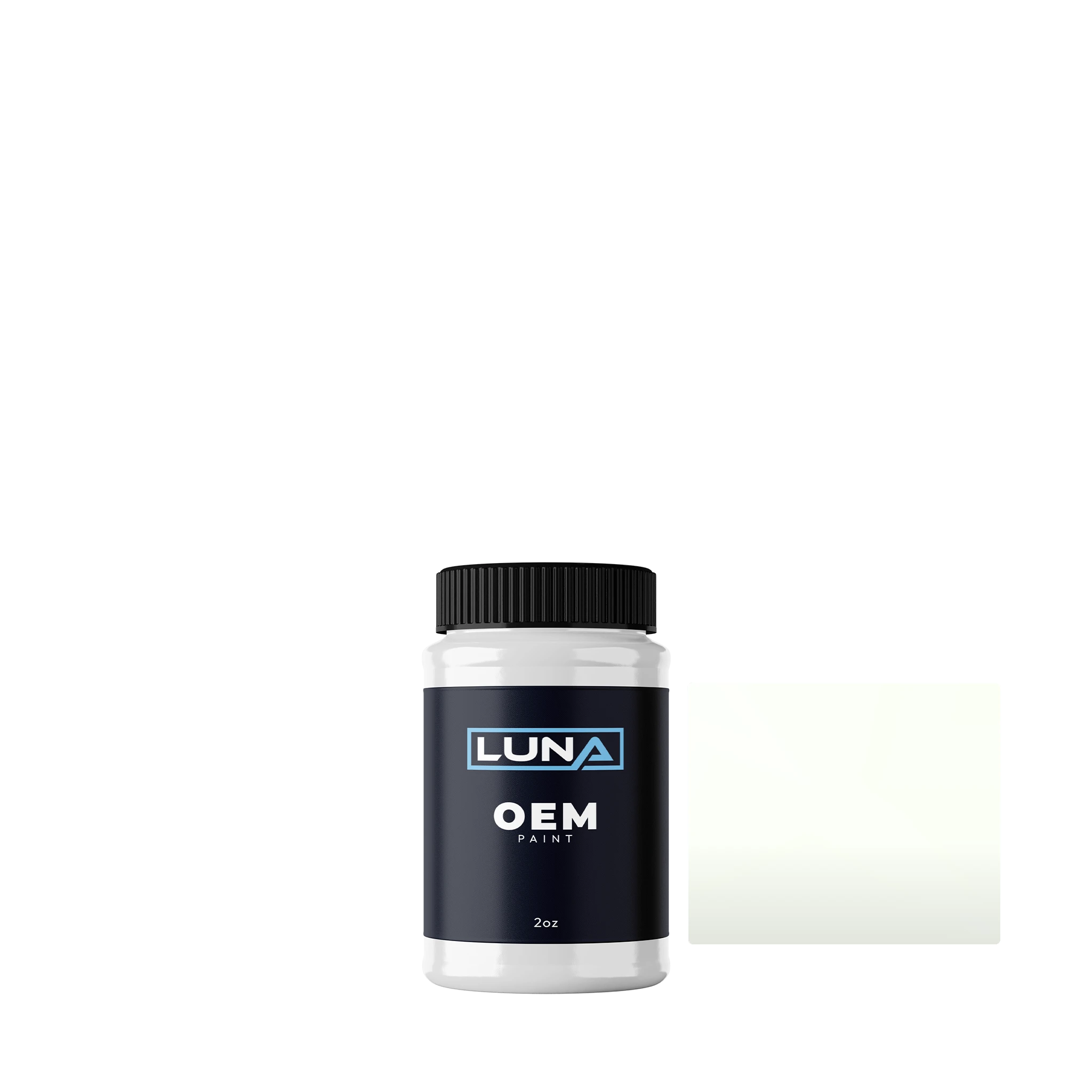 Audi | VW Diamantweiss 801 | Luna OEM Basecoat - 2oz Touch Up Bottle w/ Brush