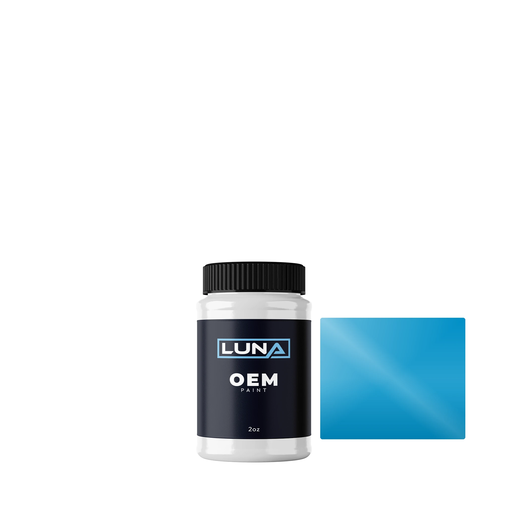 Suzuki Motorcycle Light Blue - 2c SUZ115 | Luna OEM Basecoat - 2oz Touch Up Bottle w/ Brush