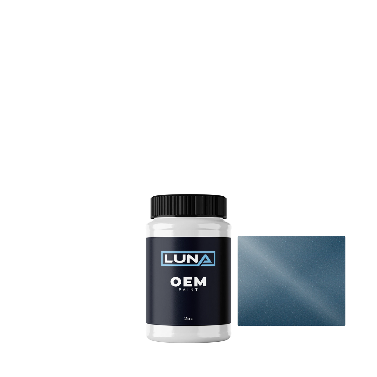 Audi | VW New River Blue M. 2J | Luna OEM Basecoat - 2oz Touch Up Bottle w/ Brush