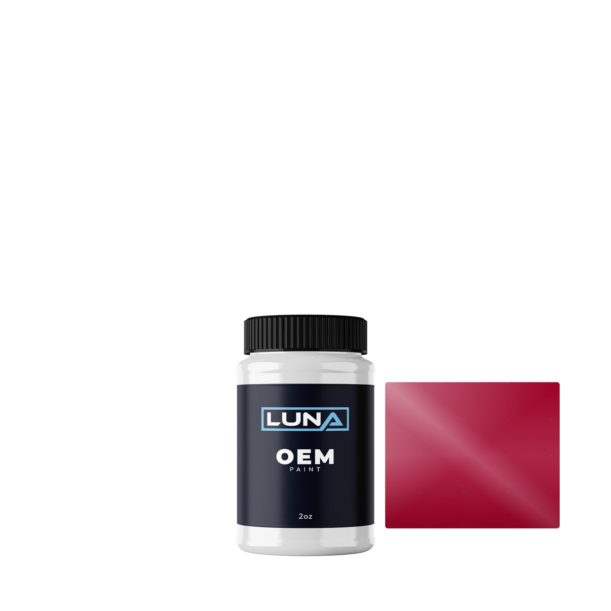 General Motors Generic Red 81-370C | Luna OEM Basecoat - 2oz Touch Up Bottle w/ Brush