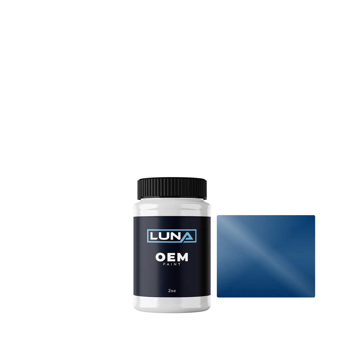Fiat Swing Blue 451A | Luna OEM Basecoat - 2oz Touch Up Bottle w/ Brush