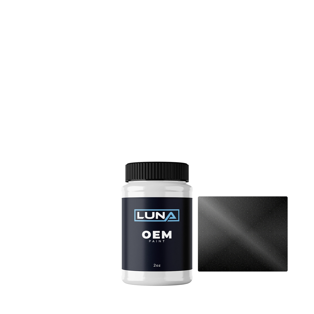 Daihatsu Black M. X07 | Luna OEM Basecoat - 2oz Touch Up Bottle w/ Brush