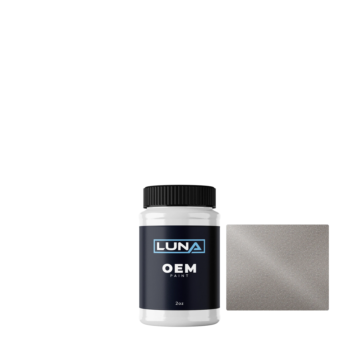 Chrysler USA Light Pewter P. M. QL2 | Luna OEM Basecoat - 2oz Touch Up Bottle w/ Brush