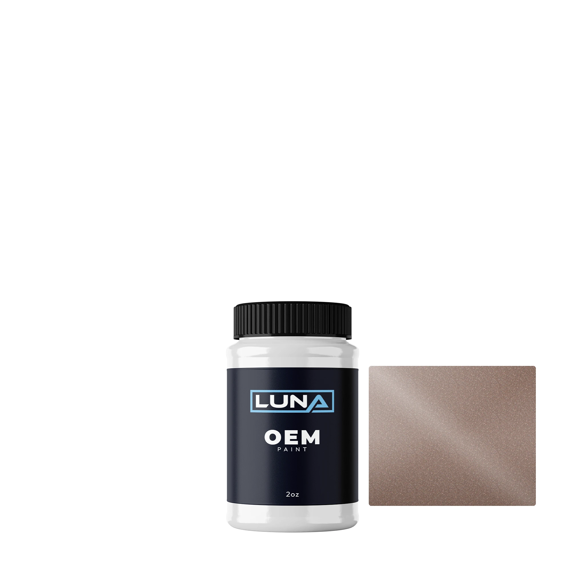 Ford Usa Rose Beige M. M1555 | Luna OEM Basecoat - 2oz Touch Up Bottle w/ Brush