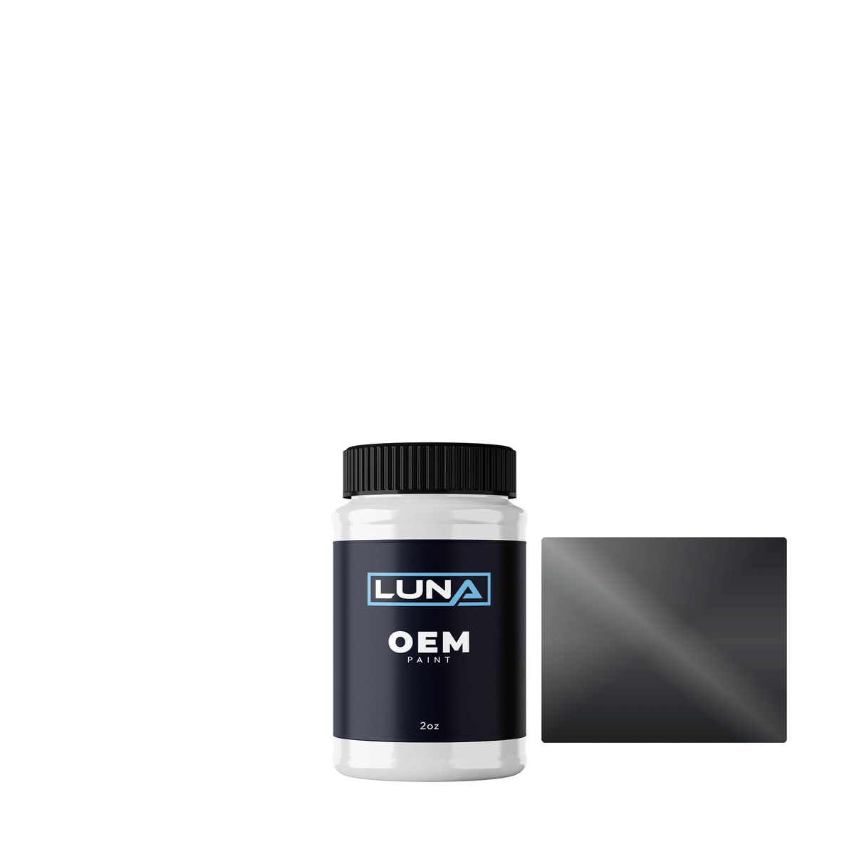 Honda Motorcycle Mute Black P. -3c HON230 | Luna OEM Basecoat - 2oz Touch Up Bottle w/ Brush