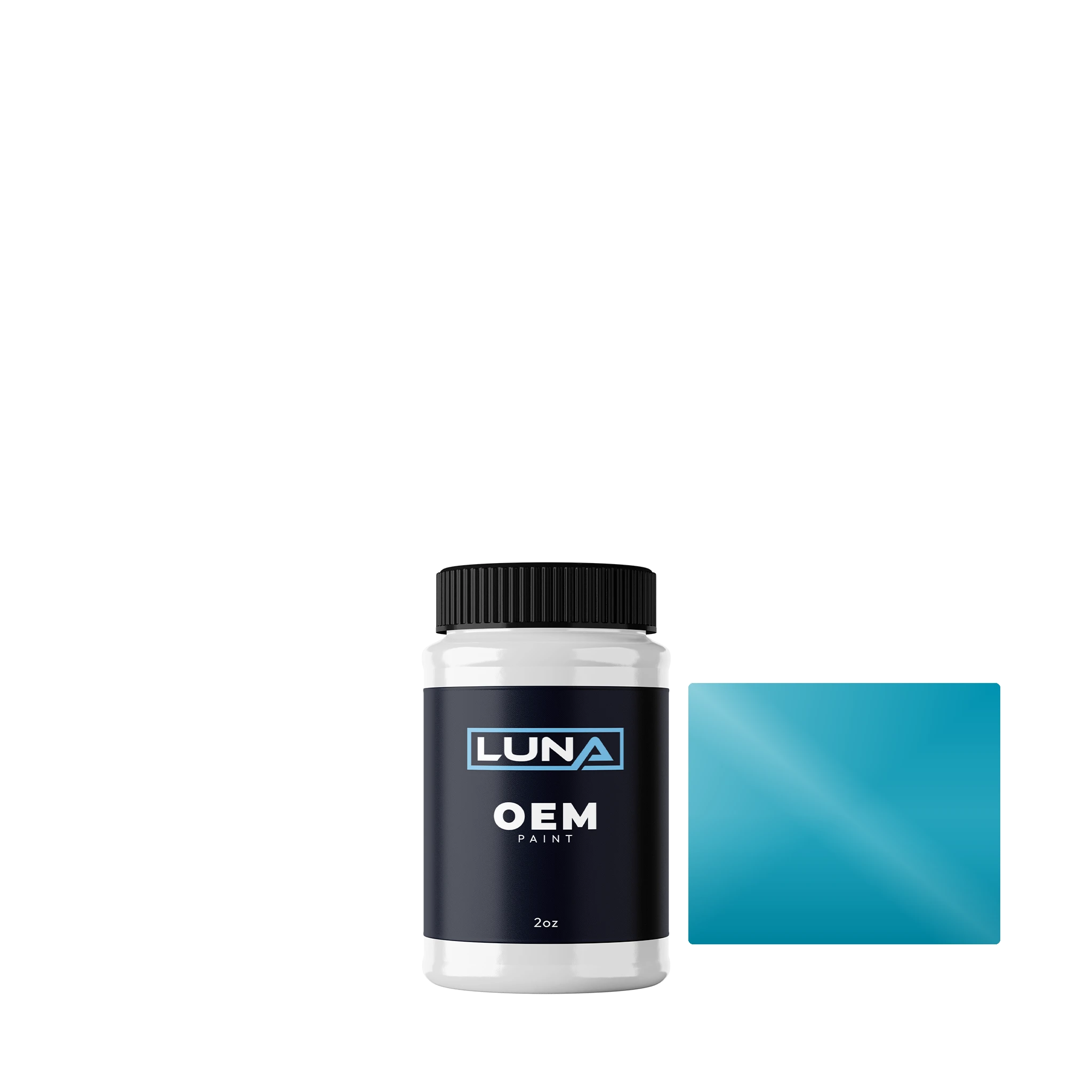 Opel Estoril Blue M. 26E | Luna OEM Basecoat - 2oz Touch Up Bottle w/ Brush