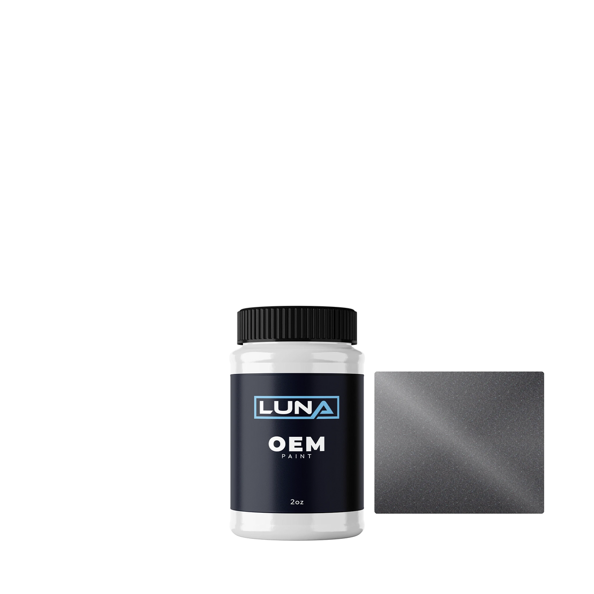 Audi | VW Platinum Grey M. LD7X | Luna OEM Basecoat - 2oz Touch Up Bottle w/ Brush