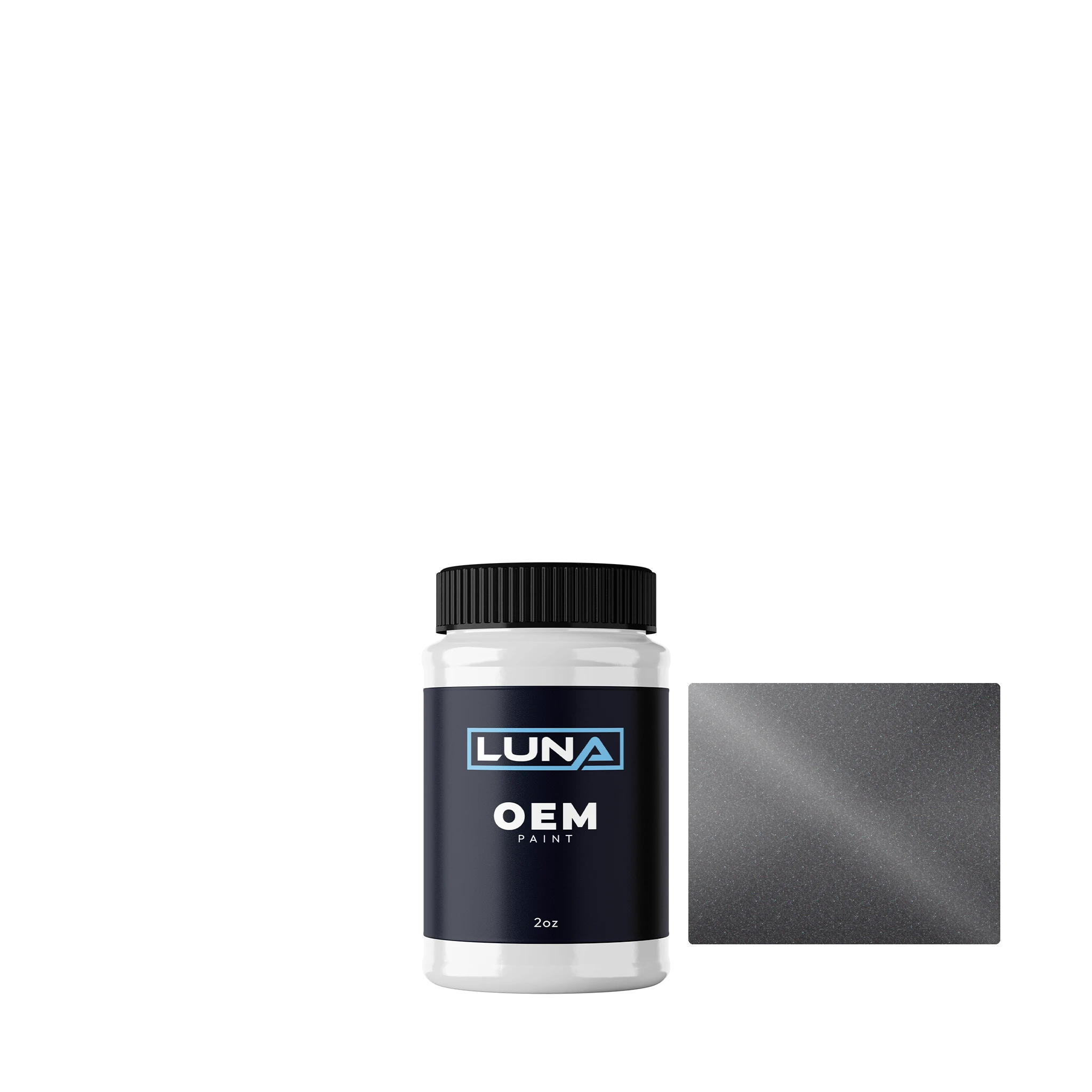 Audi | VW Platinum Grey M. LD7X | Luna OEM Basecoat - 2oz Touch Up Bottle w/ Brush