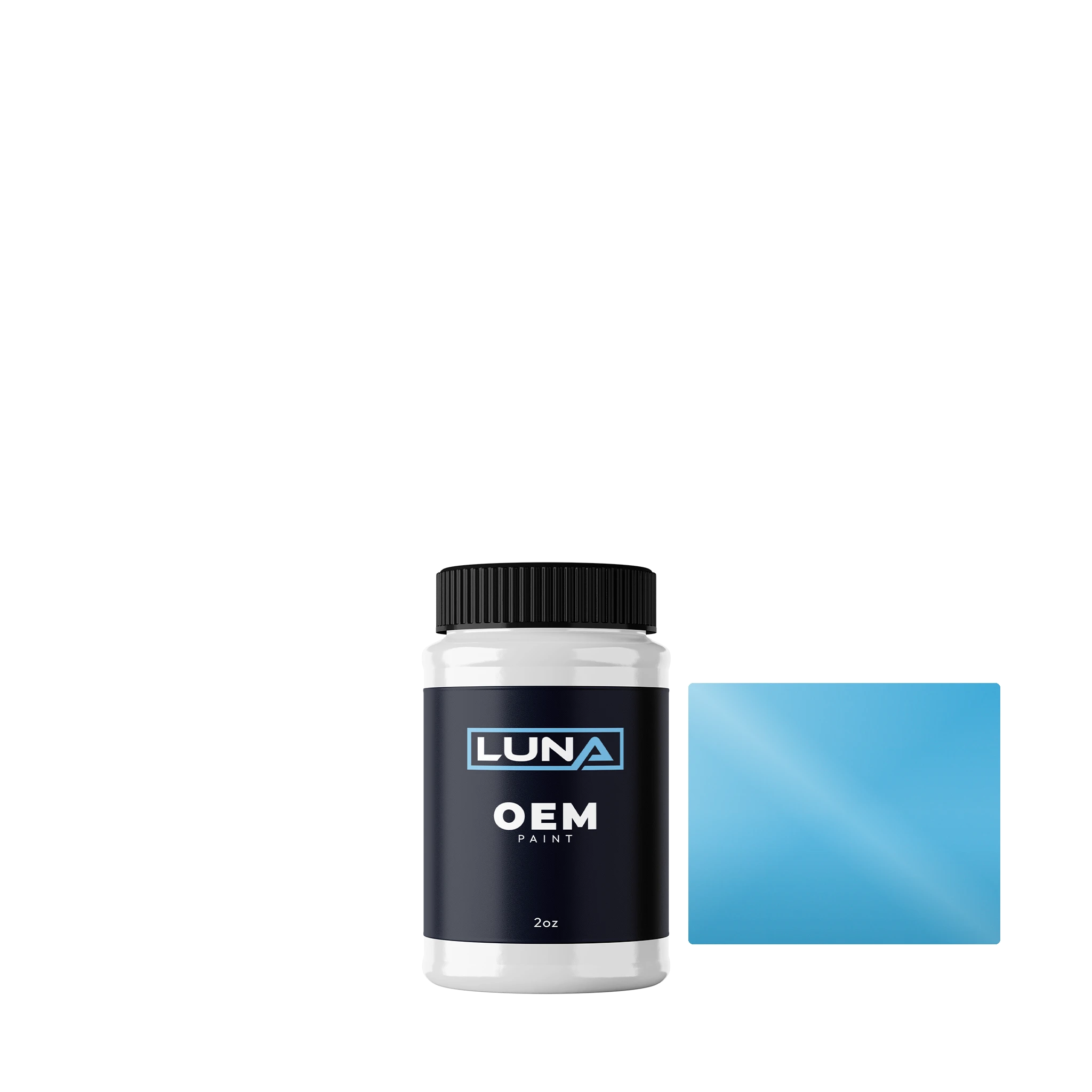 Volvo Olympic Blue 91636 | Luna OEM Basecoat - 2oz Touch Up Bottle w/ Brush