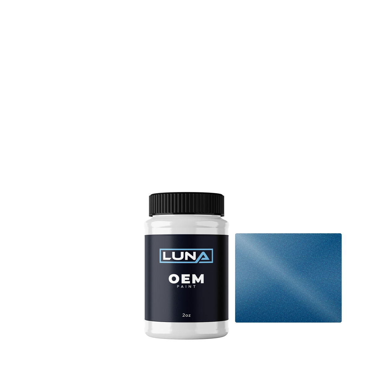 Fiat Blu Zealand M. 454A | Luna OEM Basecoat - 2oz Touch Up Bottle w/ Brush