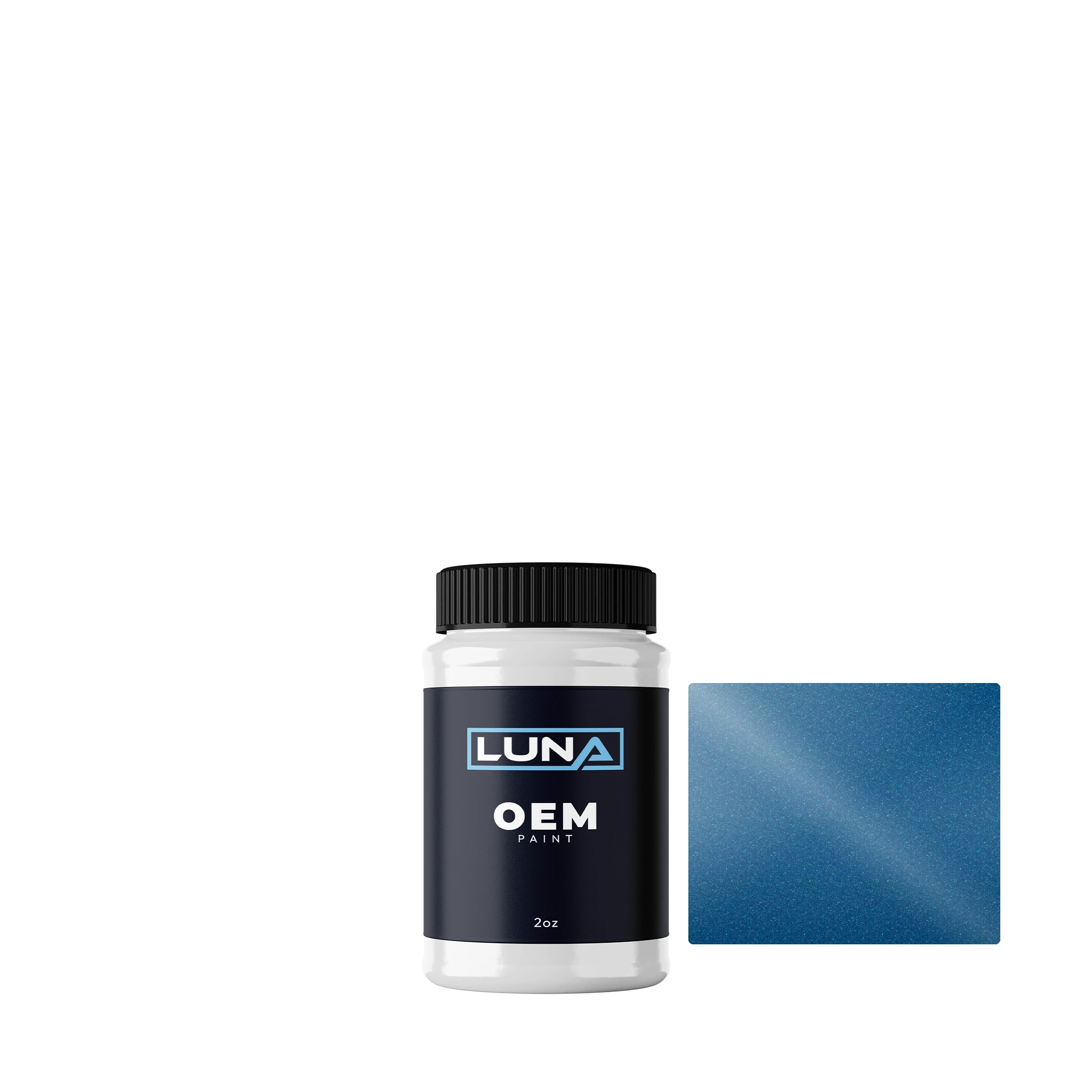 Fiat Blu Zealand M. 454A | Luna OEM Basecoat - 2oz Touch Up Bottle w/ Brush