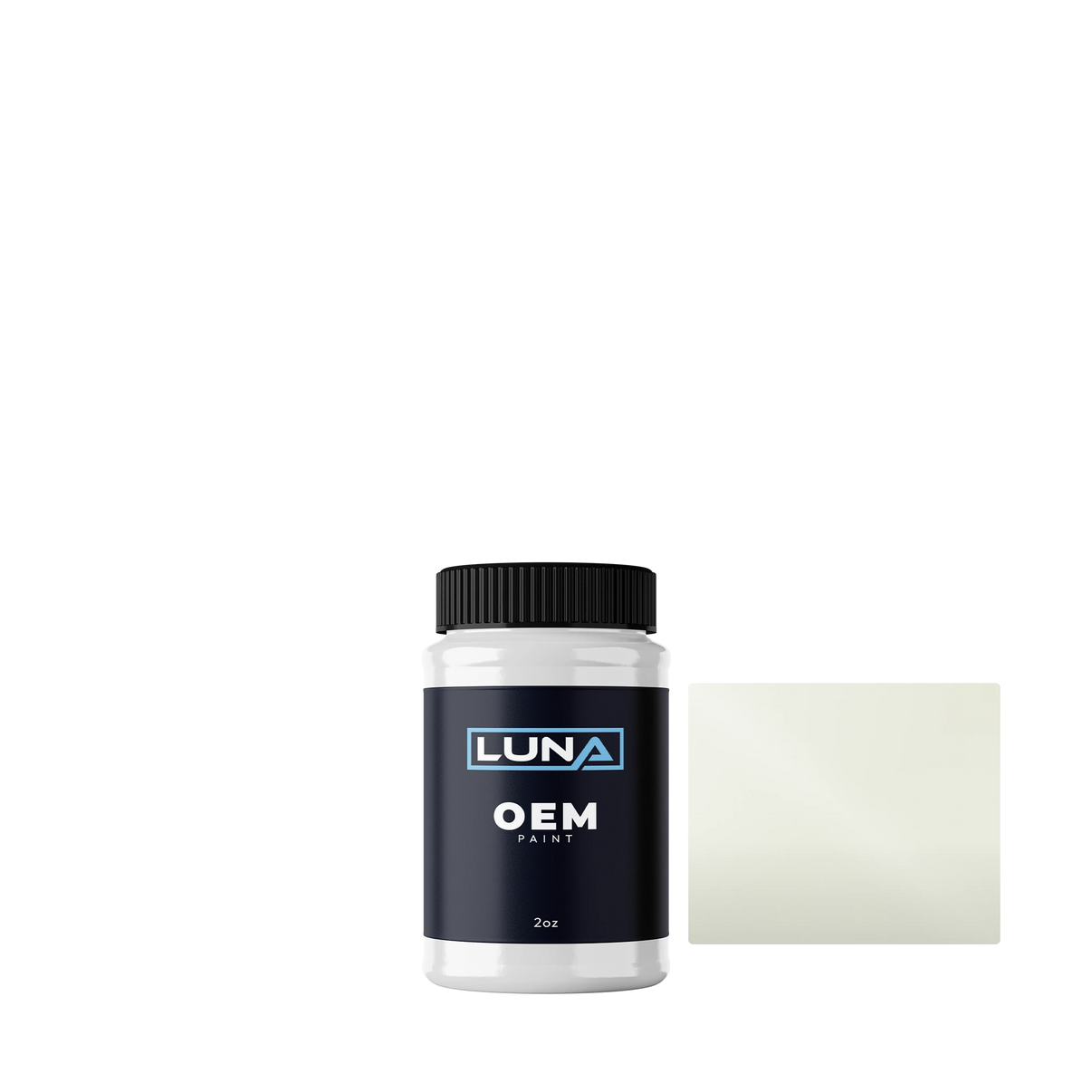 Subaru Crystal White 028 | Luna OEM Basecoat - 2oz Touch Up Bottle w/ Brush