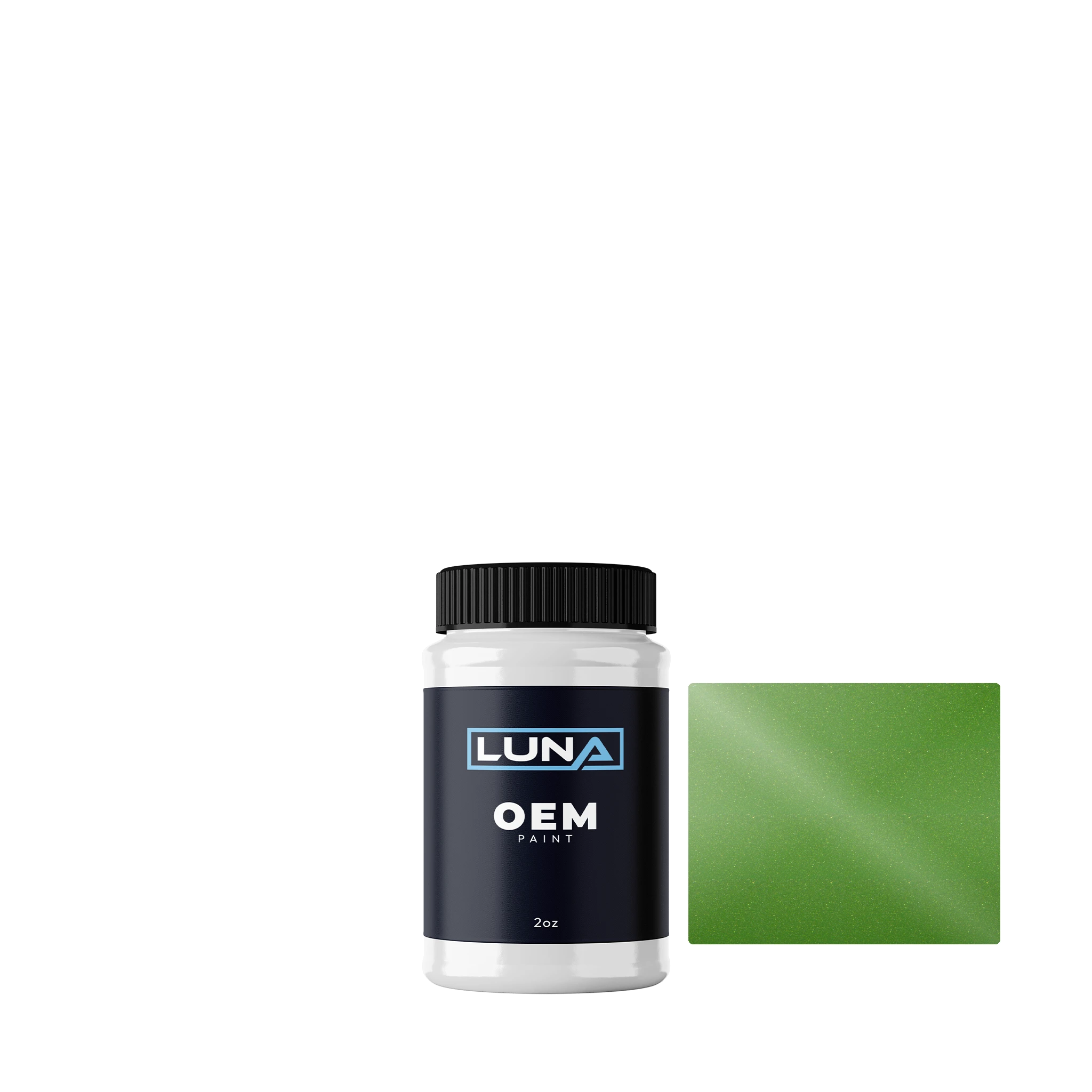 Chrysler USA Stryker Green P. PG7 | Luna OEM Basecoat - 2oz Touch Up Bottle w/ Brush